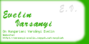 evelin varsanyi business card